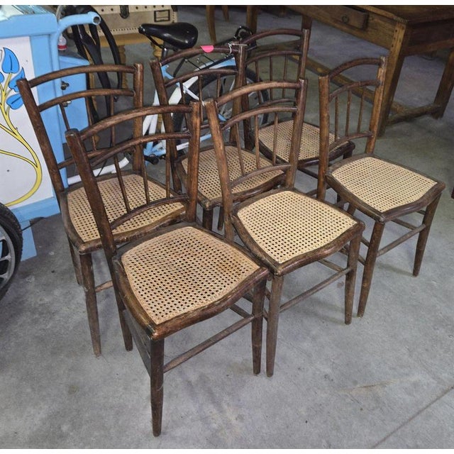 19th Century Napoleon Bentwood Chairs, Set of 6 For Sale - Image 4 of 9