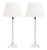 Art Deco Faceted Cut Crystal Lamps - a Pair For Sale