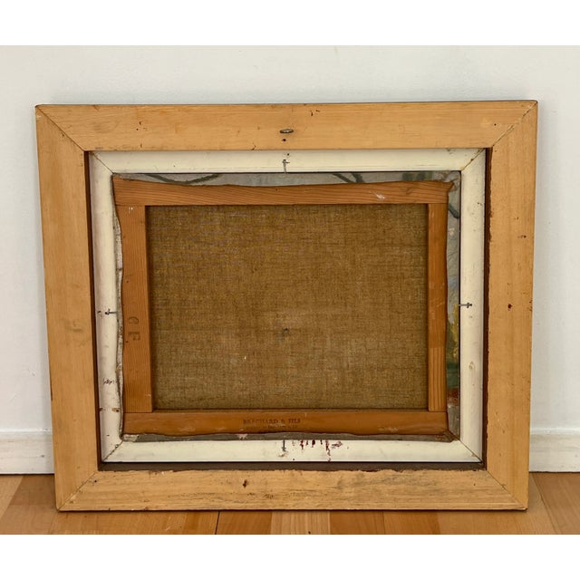 Eugène Louis Martin, View of the Swiss Jura, Oil on Canvas, 1920s, Framed For Sale - Image 9 of 10