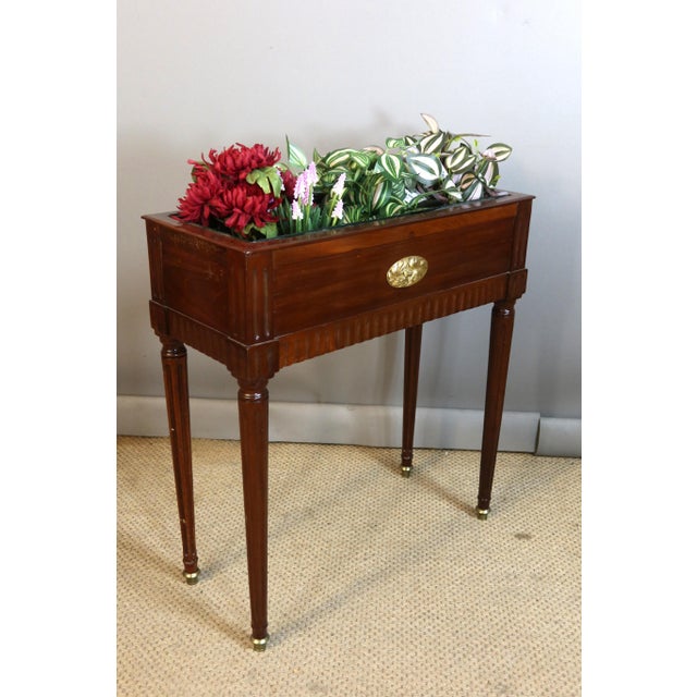 Louis XVI Style Planter in Mahogany For Sale - Image 11 of 11