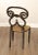 Biedermeir Style Set Of Four Forged Iron Frame Dining Chairs For Sale - Image 10 of 12