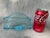 Vintage Folded Blue Art Glass Napkin Holder For Sale - Image 9 of 12