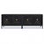 New Uttermost Organic Modern Distressed Black and Gilt Cabinets / Credenza - Pair For Sale