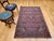 Red Vintage Persian Kashan Rug, Hand-Knotted Wool & Cotton, Floral Pattern, Red & Navy, 4x6 For Sale - Image 8 of 18