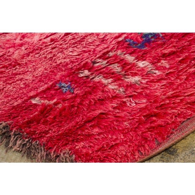Tribal Vintage Moroccan Berber Wool Runner With Tribal Design by Rug & Kilim, 1950-1959 For Sale - Image 3 of 9