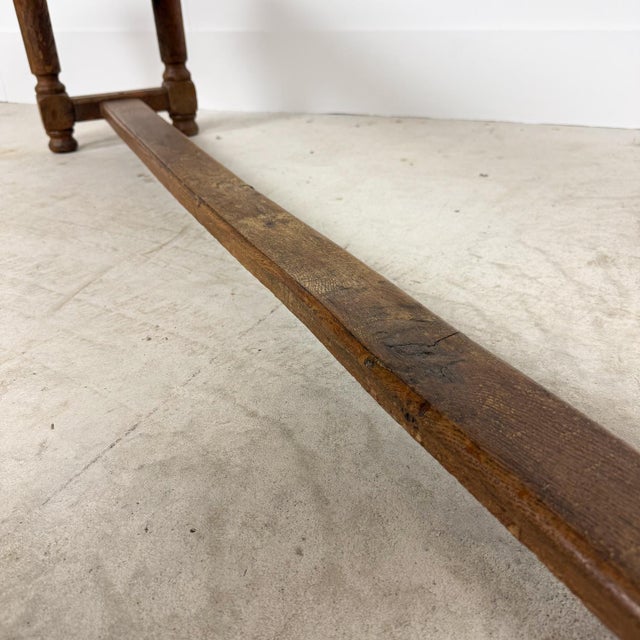 Antique Oak Benches with Turned Legs, 1920s, Set of 2 For Sale - Image 13 of 15