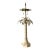 Vintage Punch Cut Metal Palm Lamp For Sale
