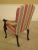 Textile Hancock & Moore Audley Striped Mahogany Armchair For Sale - Image 7 of 13