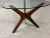 Mid-Century Modern Refinished Adrian Pearsall Walnut and Glass Jacks Guitar Pick End Table For Sale - Image 3 of 6
