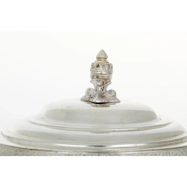 Antique English Sheffield Silverplate Tea Caddy For Sale - Image 4 of 11