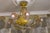 French Art Nouveau Chandelier with Alabaster Bowl & Pink Glass Shades, 1920 For Sale - Image 9 of 18