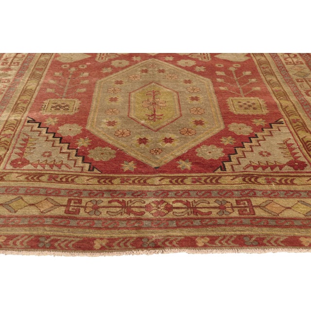 Vintage Turkish Oushak Rug, 05'04 X 08'00 For Sale - Image 4 of 10