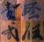 Antique Chinese Hand Painted 4-Panel Wood Screen For Sale - Image 11 of 13
