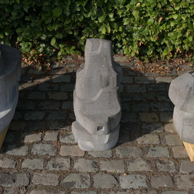 Jan Keustermans, Abstract Sculpture, Belgian Blue Stone For Sale - Image 10 of 16