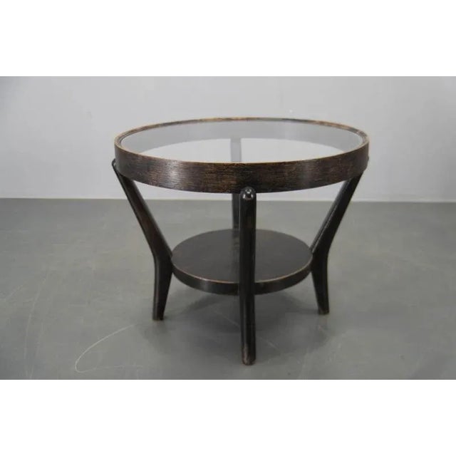 Wood Vintage Coffee Table by Karel Koželka and Antonín Kropáček, 1940s For Sale - Image 7 of 8
