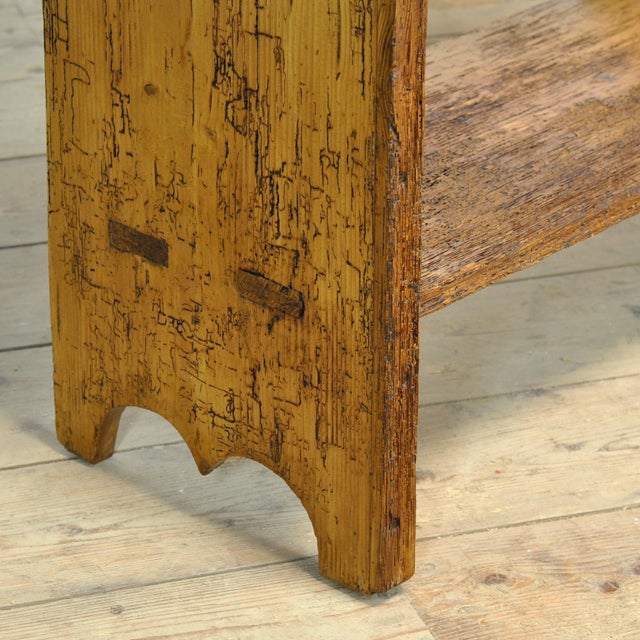 Brown Pine Shelfs, 1900s For Sale - Image 6 of 11