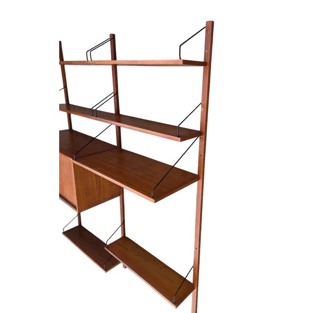 1950 Poul Cadovius Design Wall Mounted Shelf Modular Royal System Teak Cado Unit For Sale - Image 15 of 16