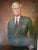 1990s Original Oil Portrait & Charcoal Study of Mr. John A. Powers by A. Vidal Quadras, 1992 – Framed Pair For Sale - Image 4 of 12