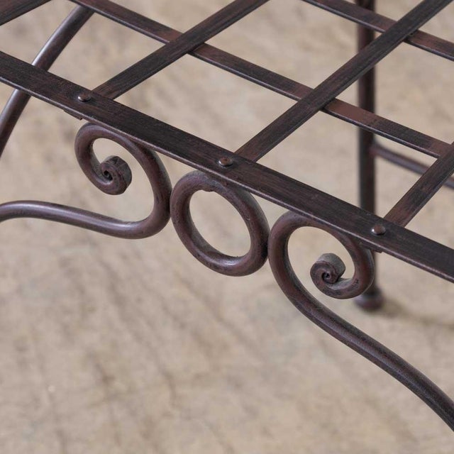 Late 20th Century French Neoclassical Iron Dining Chairs, Set of 6 For Sale - Image 9 of 15
