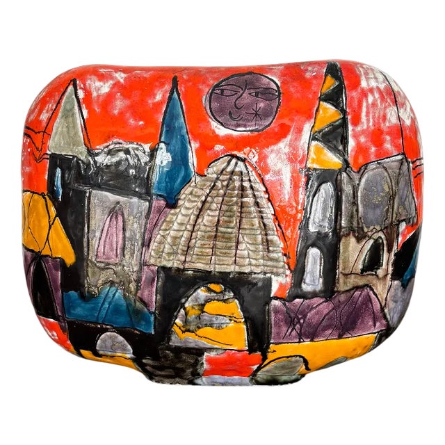 Ceramic Vase by Elio Schiavon, Italy, 1960s For Sale