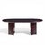 Barbara Barry for McGuire Mahogany and Brass Expanding Dining Table with 2 Leaves This table measures: 48 wide x 47.75...