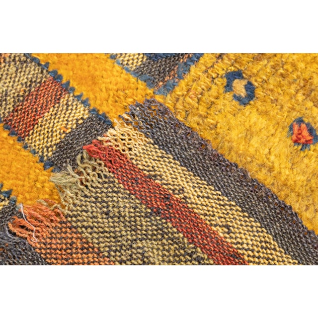 Tribal Antique Handwoven Gabbeh Palas Textile Art For Sale - Image 3 of 8