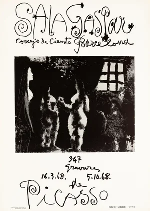 Pablo Picasso, 347 Engravings, Original Lithograph Poster