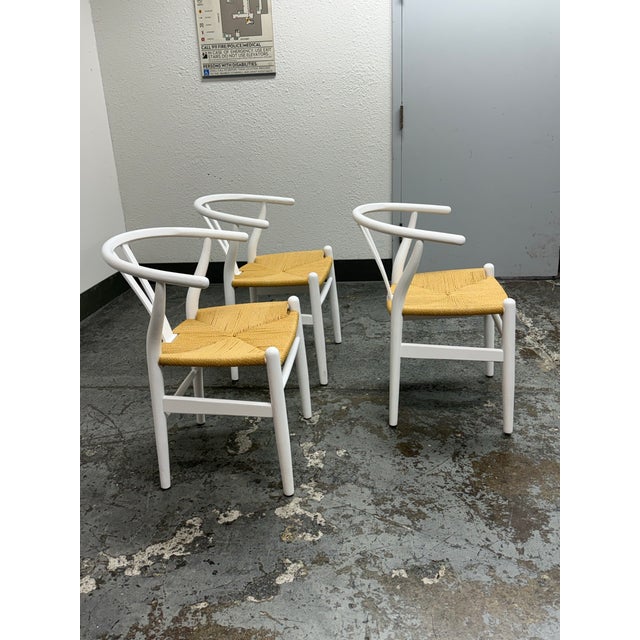Modway Amish Wood Rope Side Chairs, Set of Three For Sale - Image 4 of 12