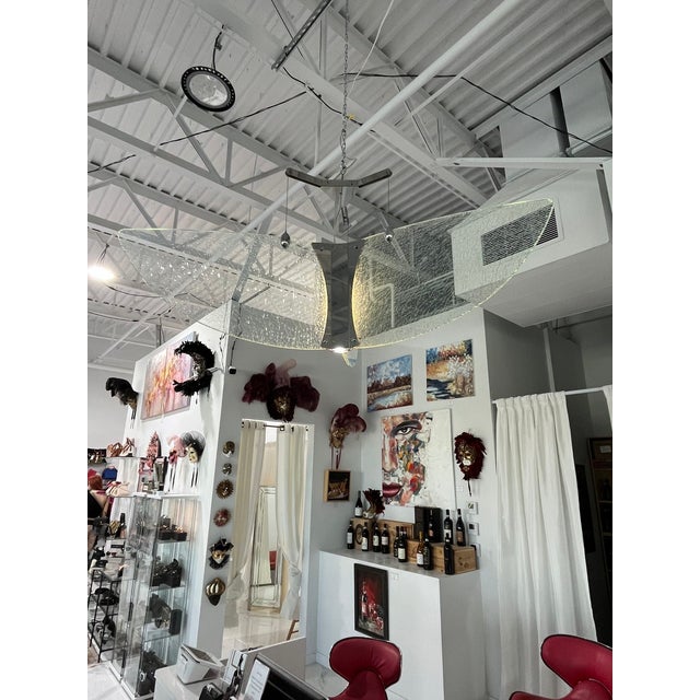 Glass Helix Suspension Light From Murano For Sale - Image 7 of 9