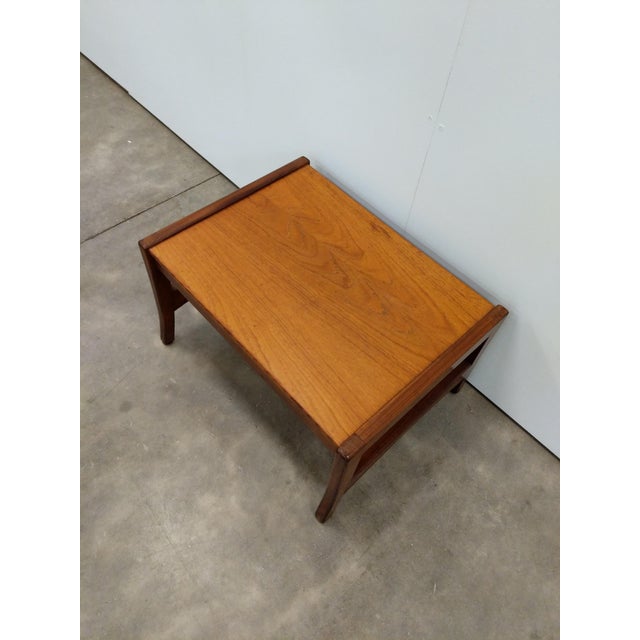 Vintage Danish Modern Teak Side Table / Small Coffee Table For Sale In New York - Image 6 of 6