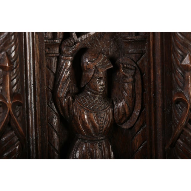 Antique Historicist Cabinet in Oak, 1880 For Sale - Image 16 of 18