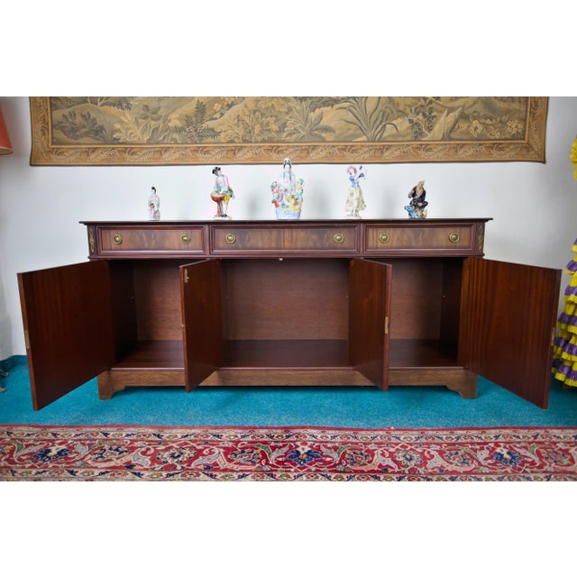 Wood English Mahogany Chest of 3 Drawers For Sale - Image 7 of 8