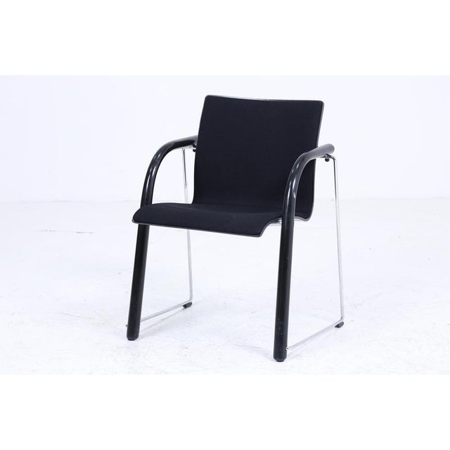 Wood Vintage S320 Chair in Tubular Steel and Wood by Wulf Schneider and Ulrich Böhme for Thonet, 1980s For Sale - Image 7 of 11