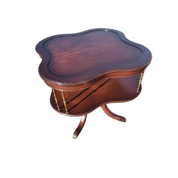 Early Twenty Century Vintage Two Tier Tea Table RDV For Sale - Image 12 of 12