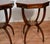Wood 1930s English Regency Mahogany & Leather Top / Mirrored Pair of Side Tables / End Tables For Sale - Image 7 of 18