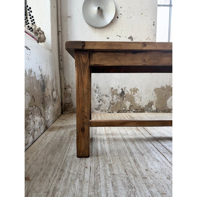 Vintag Farmhouse Table in Pine, 1960s For Sale - Image 14 of 18