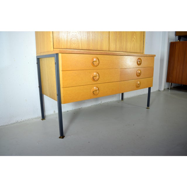 Mid-Century Modern Vintage Chest of Drawers in Ash from Veb Deutsche Hellerau Werkstätten, 1974 For Sale - Image 3 of 8