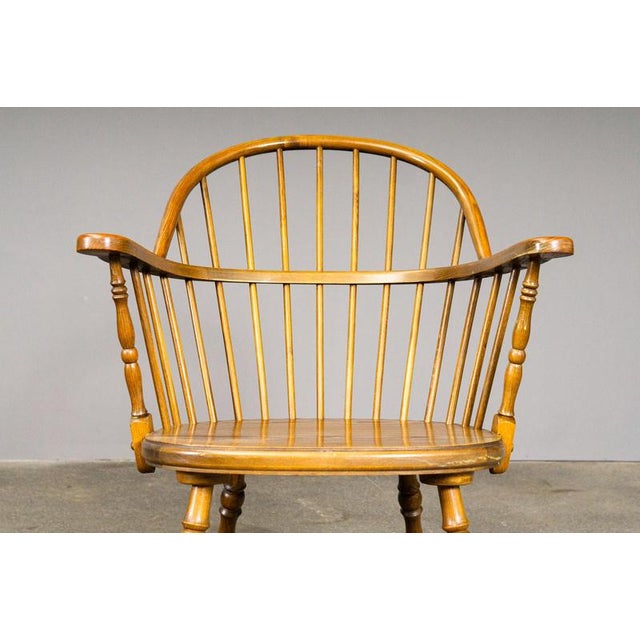 Windsor Armchairs in Oak, Set of 3 For Sale - Image 11 of 18