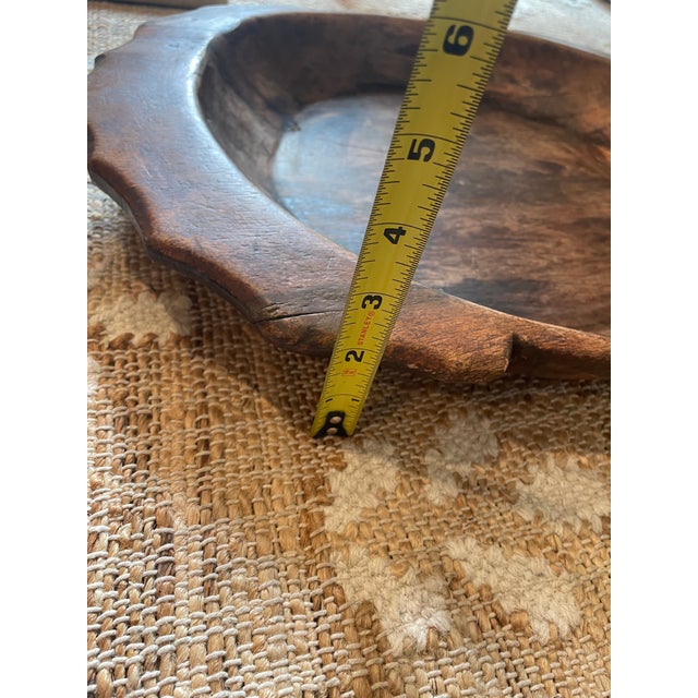 Antique Wooden Parat Dough Kneading Bowl For Sale - Image 12 of 12