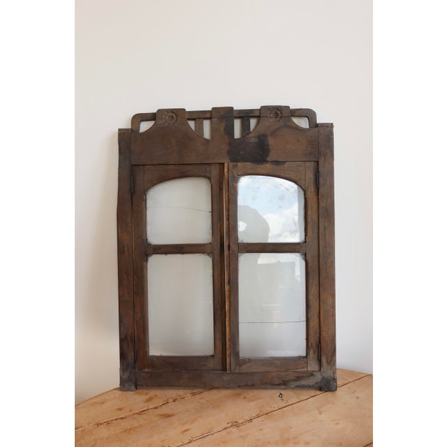 Vintage Double Wooden Shop Window, 1940s For Sale - Image 6 of 6