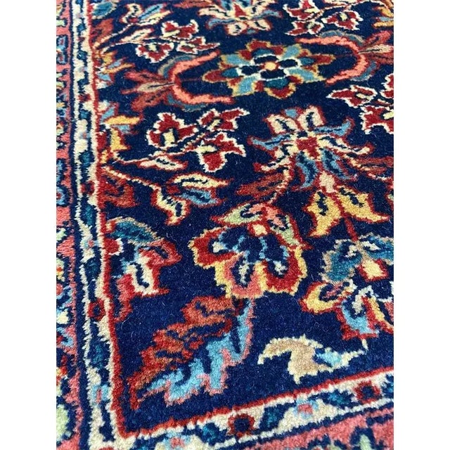 1990s Handwoven Sarouk Style Area Rug 1’4″ X 1’10” For Sale - Image 5 of 9