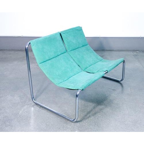 Vintage Cantilever Loveseat, 1970s For Sale - Image 13 of 18