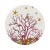 2020s Coral Reef Vegan Leather Round Pebble Placemat, White Pink, Set of 4 For Sale - Image 5 of 5
