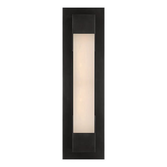 Covet 16" Bracketed Bath Light in Bronze with Alabaster Designer: Kelly Wearstler Finish: Bronze Height: 16.25" Width:...