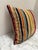Farmhouse Vintage Velvet Striped Accent Pillow For Sale - Image 3 of 12