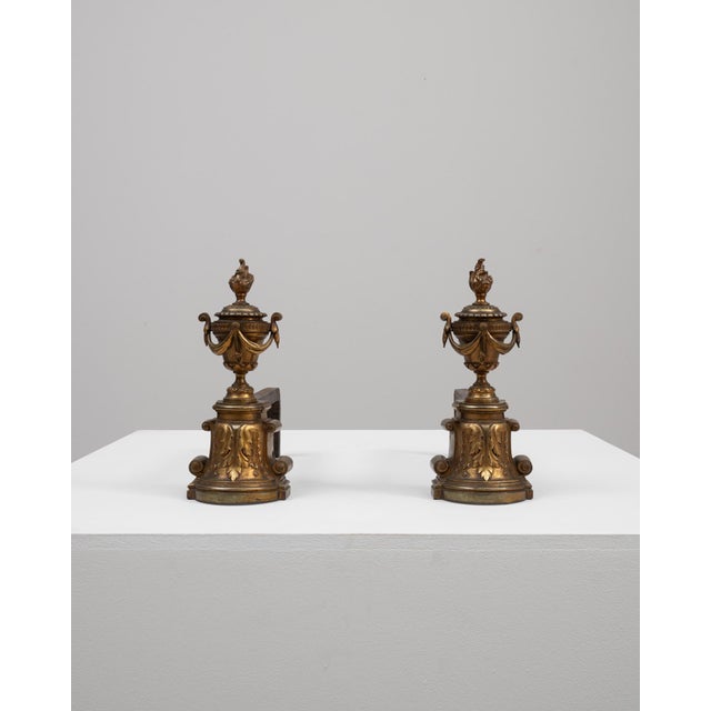 19th Century French Cast Iron Fire Dogs - A Pair For Sale - Image 9 of 18