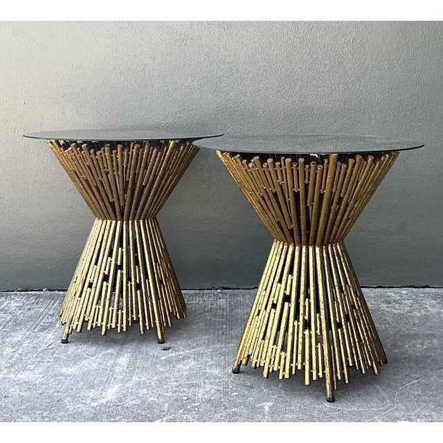 Mid-Century Modern Vintage Ambella Home “Pick Up Stick” Side Tables - A Pair For Sale - Image 3 of 12