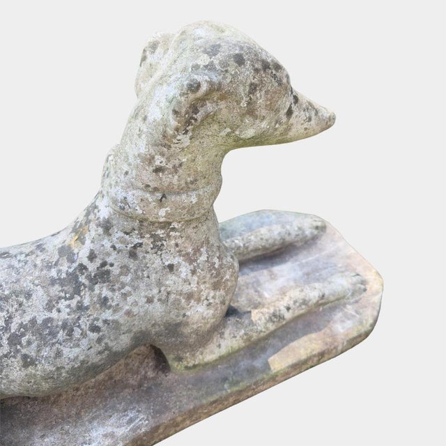 Stone English Re Con Stone Whippets, 1950, Set of 2 For Sale - Image 7 of 11