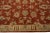 Contemporary Indian Handmade Burnt Orange Floral Wool Rug For Sale - Image 9 of 10