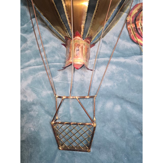 Vintage Simmons Brass Hot Air Balloon Sculpture Brutalist Art For Sale - Image 4 of 6